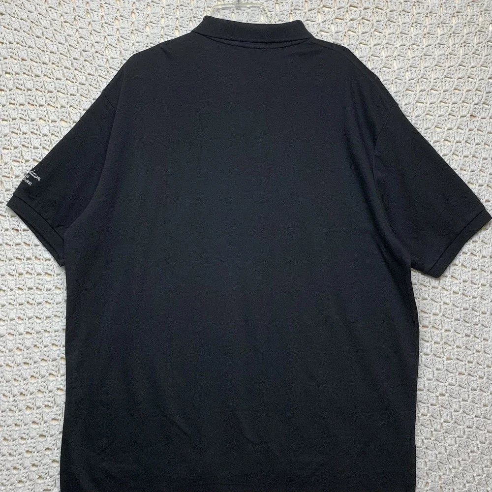 Polo Ralph Lauren Polo Shirt Mens 2XL Black Short Sleeve Red‎ Pony 100%Cotton